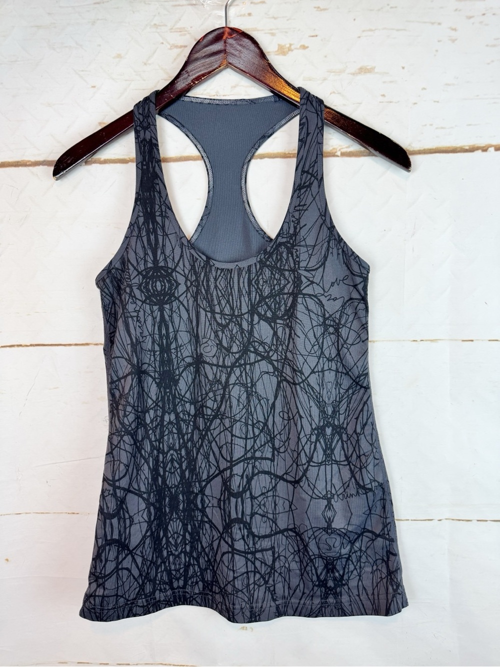 lululemon | Graffiti Pattern Racerback Tank, M - Picture 3 of 9